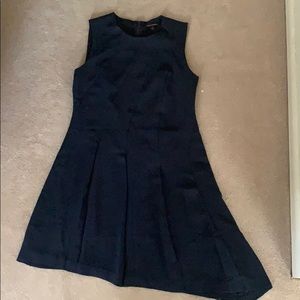 Banana Republic asymmetrical navy blue dress